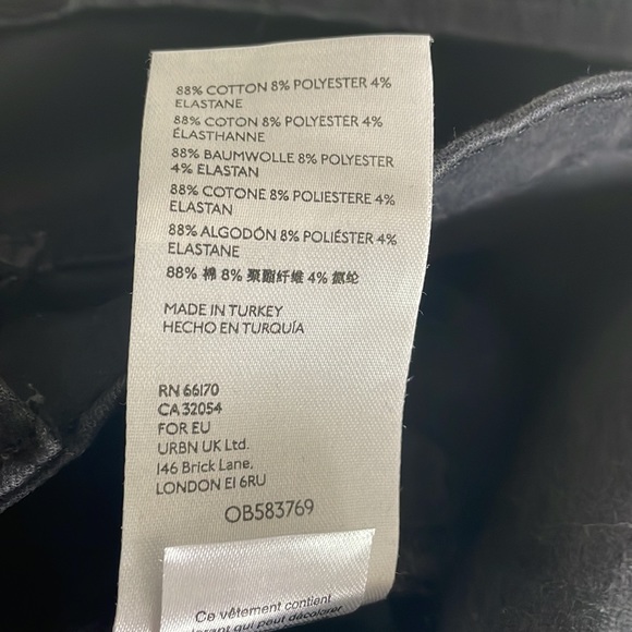 Free People Busted Knee Black Skinny Jeans- Size 29 - Picture 11 of 12